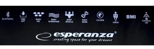 Cântar de podea Esperanza B FIT Bluetooth Black (EBS016K)