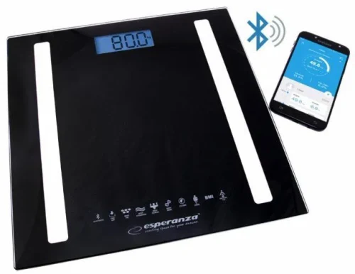 Cântar de podea Esperanza B FIT Bluetooth Black (EBS016K)