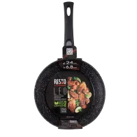 Сковорода глубокая RESTO 93040, 24см, Чёрный 2
