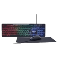 Set Gembird KBS-UML-01, Cu fir, Negru