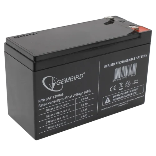 Baterie pentru UPS Gembird BAT-12V9AH, Black