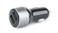 USB Car Charger - Gembird TA-U2QC3-CAR-01,2-port USB car fast charger, QC3.0, 36 W, black 2