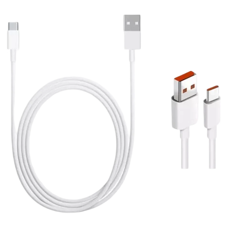 Cablu Mi Fast Charger 6A USB to Type-C 100cm, White 2