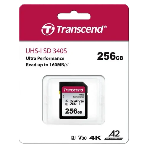 Card de memorie Transcend SDXC340S, 256 GB, Black