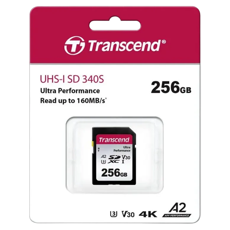 Карта памяти Transcend SDXC340S, 256ГБ, Black 2