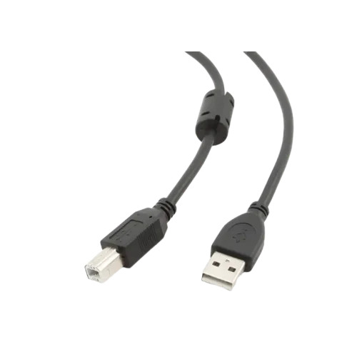 Cable USB, AM/BM,   1.5 m,  Retail pack, Cablexpert, Black, CCFB-USB2-AMBM-1.5M