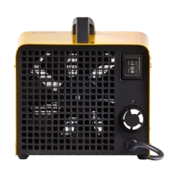 Pistol de căldură Ballu BKX-3, 2000W, Galben 2