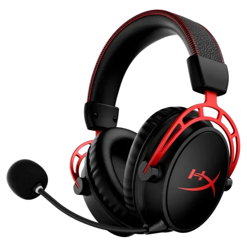 Căști HyperX Cloud Alpha, Fără fir, Negru/Roșu