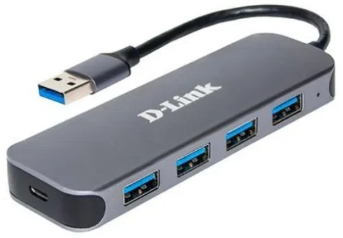 USB 3.0 Hub 4-port D-link "DUB-1341/C2A", (4xUSB3.0, 1xMicroUSB for Power Adapter)