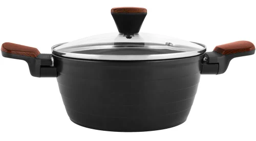 Кастрюля Polaris Albero-20C, 2,2л, 20см, Чёрный