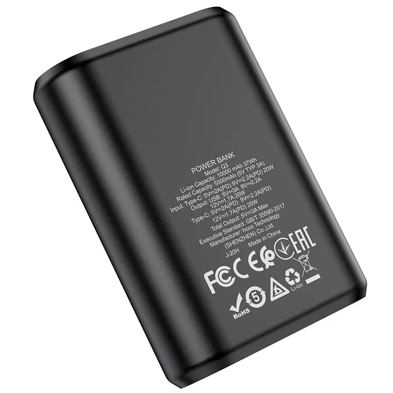HOCO Q3 Mayflower PD20W+QC3.0 power bank(10000mAh) Black 3