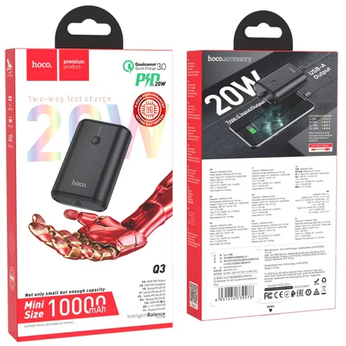 Acumulator extern HOCO Q3 Mayflower PD20W+QC3.0 10000 mAh