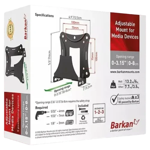 Кронштейн для телевизора BARKAN BM80, Черный