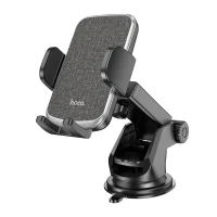 HOCO CA95 Polaris push-type telescopic suction cup car holder Black 3