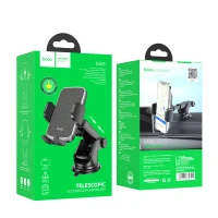 HOCO CA95 Polaris push-type telescopic suction cup car holder Black 8