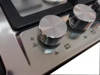 Встраиваемая поверхность газовая Tornado TEXTUR 6041 Iron IX, Silver 2