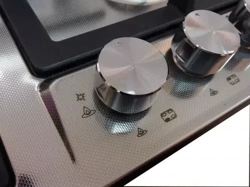 Встраиваемая поверхность газовая Tornado TEXTUR 6041 Iron IX, Silver 2