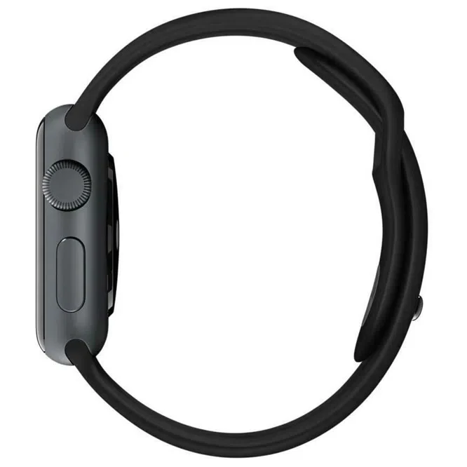 Strap for apple watch band 42-44 mm Silicone Black M/L 3