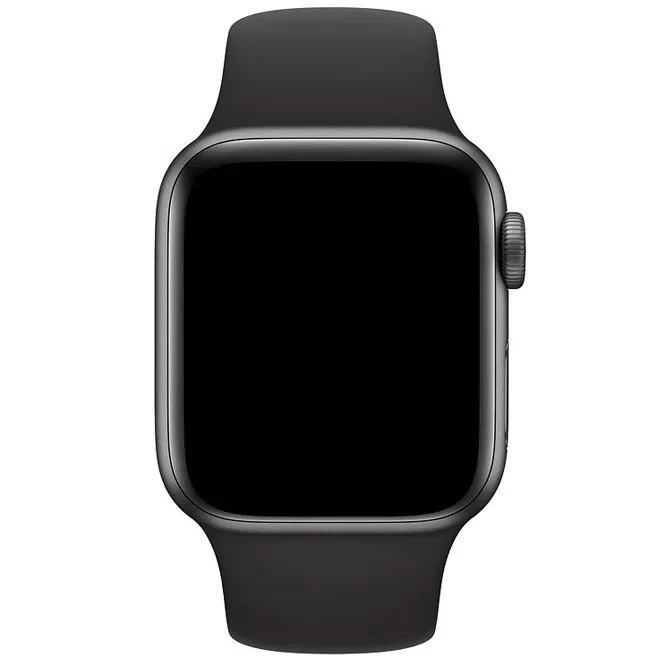 Strap for apple watch band 42-44 mm Silicone Black M/L 2