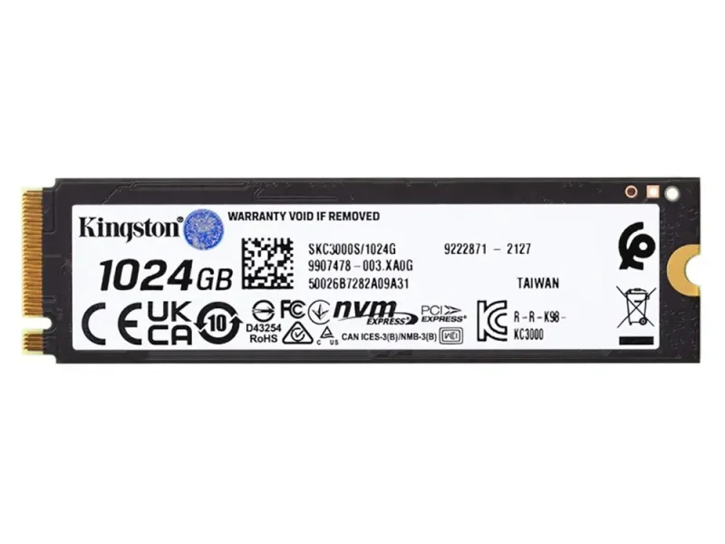 Накопитель SSD Kingston KC3000, 1000 ГБ, SKC3000S/1024G 3