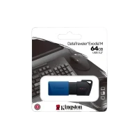 Флеш-накопитель Kingston DataTraveler Exodia M, 64Гб, Черный/Синий 3