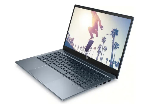 Laptop 14" HP Pavilion 14-ec0008ur, Fog Blue, AMD Ryzen 5 5500U, 8GB/512GB, FreeDOS