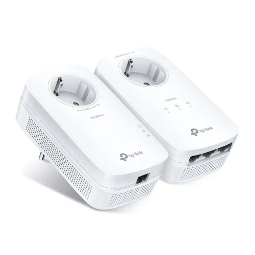 Powerline Adapter TP-Link, TL-PA8033P KIT V3.0, AV1300, 2x2MIMO, 3xGbit Port, Passthrough
