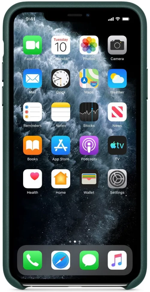 Leather Case for iPhone 11 Dark Green