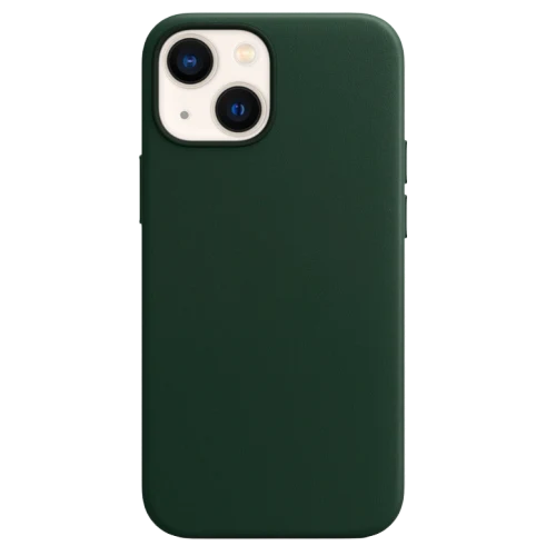Leather Case Magsafe Dark Green for iPhone 13 Series