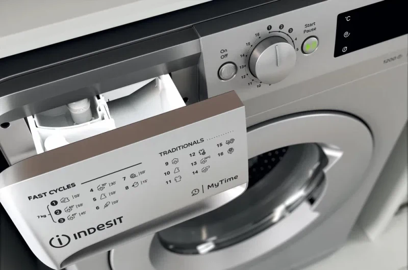 Стиральная машина Indesit OMTWE 71252 S, Серебристая 4