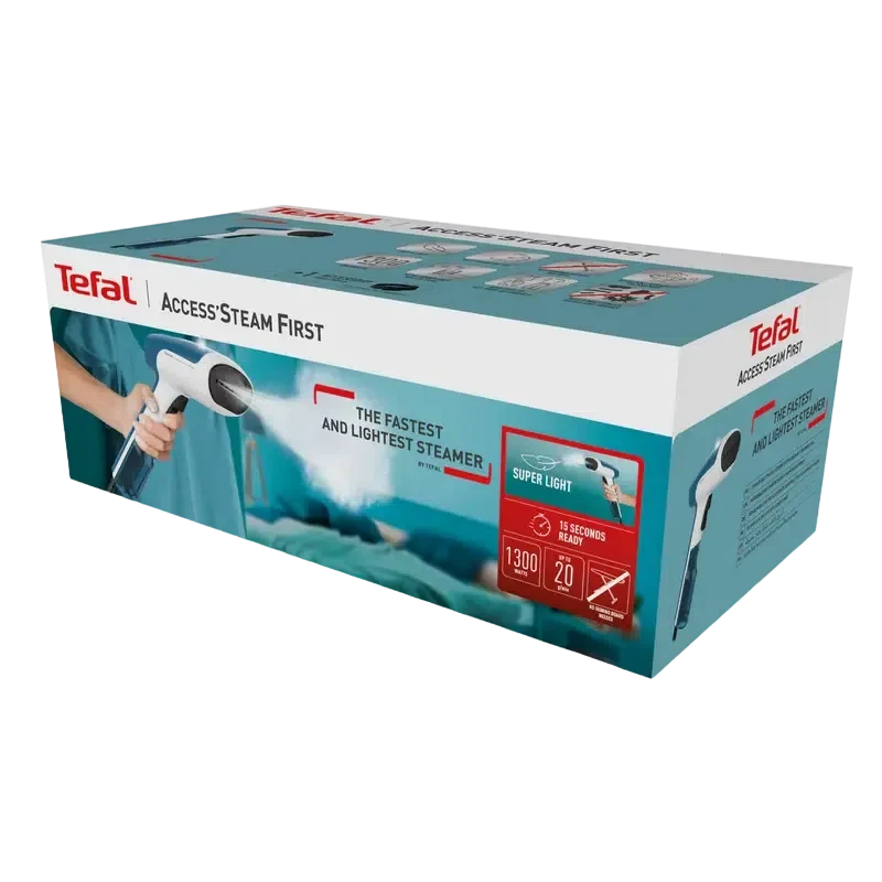 Ручной отпариватель Tefal DT6130E0, Белый Синий 5