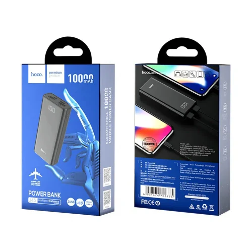 Baterie externă Hoco J45 Elegant shell mobile power bank, Black