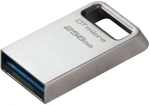 Флеш-накопитель Kingston DataTraveler Micro G2, 256Гб, Серебристый