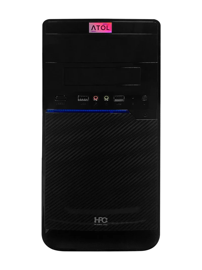 Sistem Desktop PC ATOL PC1027MP - Home #1 v2, Pentium G6400, 8 GB, 256 GB SSD, Black 2