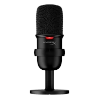HyperX SoloCast, Black, Microphone for the streaming Tap-to-Mute sensor with LED indicator 2m Black