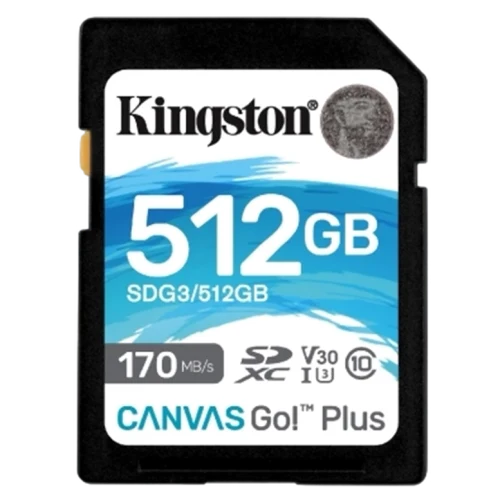 Card de memorie Kingston Canvas Go! Plus(V30), 512GB