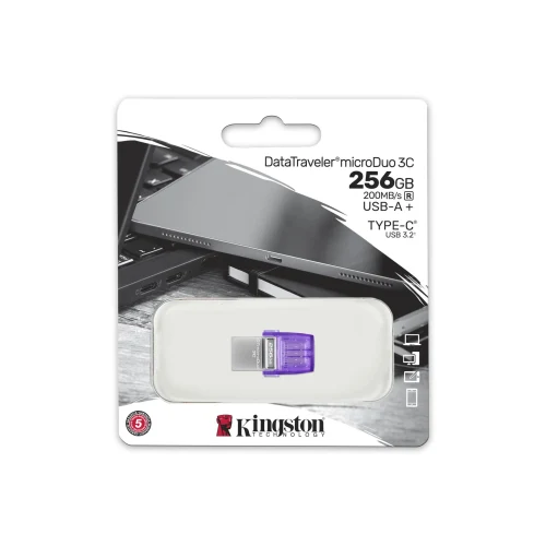 Флеш-накопитель USB Kingston DataTraveler microDuo 3C / USB3.2 / 256ГБ
