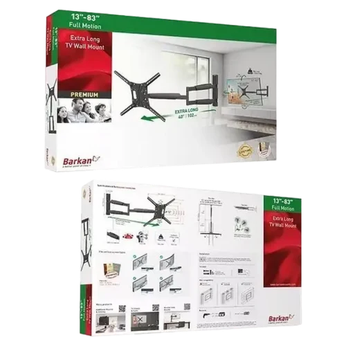 Кронштейн для телевизора BARKAN BM443XL, Черный