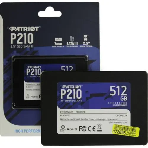 2,5" SSD Patriot P210 512GB 4