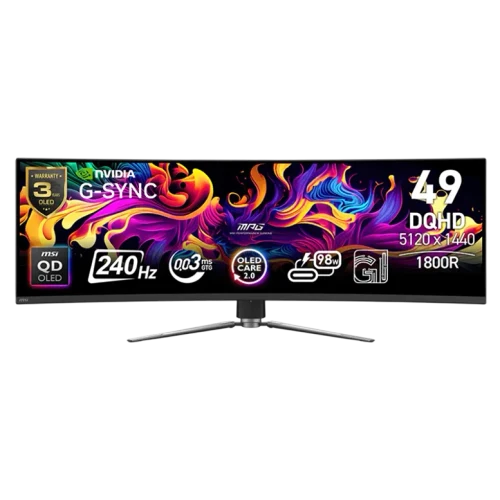 Монитор 49" MSI MPG 491CQPX QD-OLED, 5120 x 1440, 240 Гц, Black