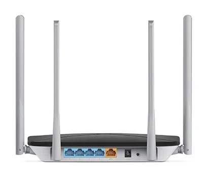 MERCUSYS AC12  AC1200 Dual Band Wireless Router, 867Mbps at 5Ghz + 300Mbps at 2.4Ghz, 802.11ac/a/b/g/n, 1 WAN + 4 LAN, 4 external antennas