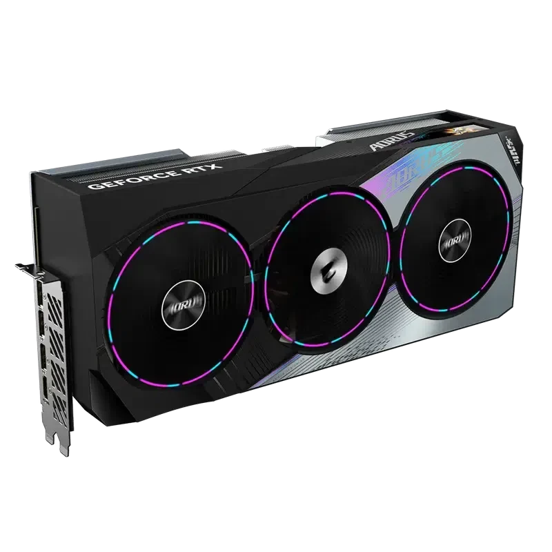 Видеокарта Gigabyte AORUS GeForce RTX 4080 MASTER, Черный/Серый 2