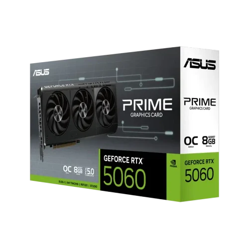 Видеокарта ASUS Prime GeForce RTX 5060 OC, Черный