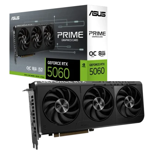 Видеокарта ASUS Prime GeForce RTX 5060 OC, Черный