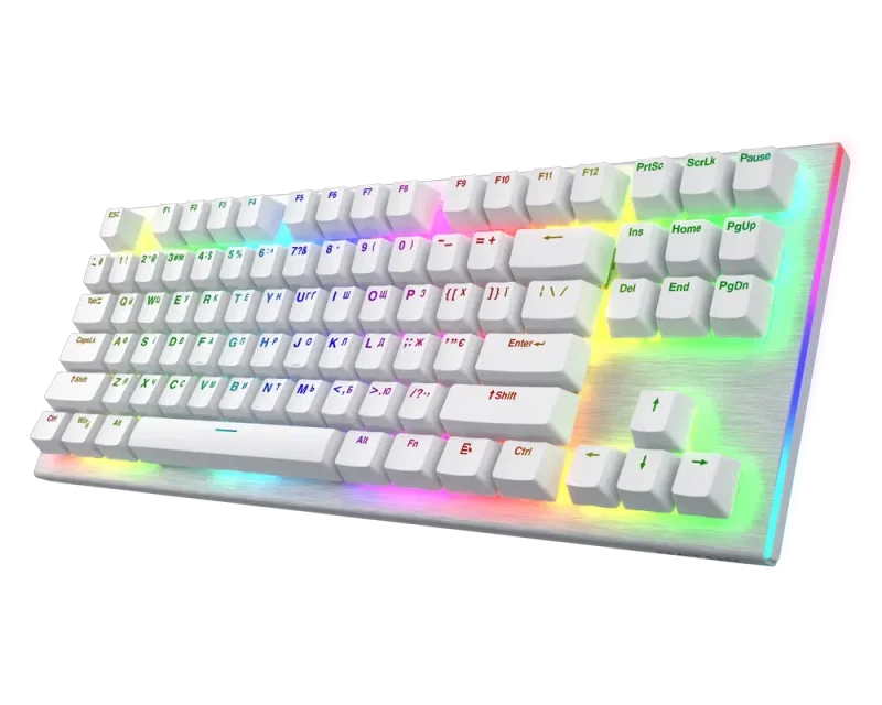 Клавиатура HATOR Gravity X TKL, Проводное, Белый 3