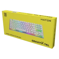 Клавиатура HATOR Gravity X TKL, Проводное, Белый 6