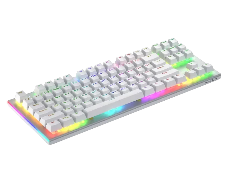 Клавиатура HATOR Gravity X TKL, Проводное, Белый 2