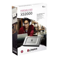 Внешний портативный SSD накопитель Kingston XS2000 BoC, 1 ТБ, Silver 3