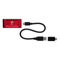 Внешний портативный SSD накопитель Kingston XS1000 BoC, 2 ТБ, Red 3