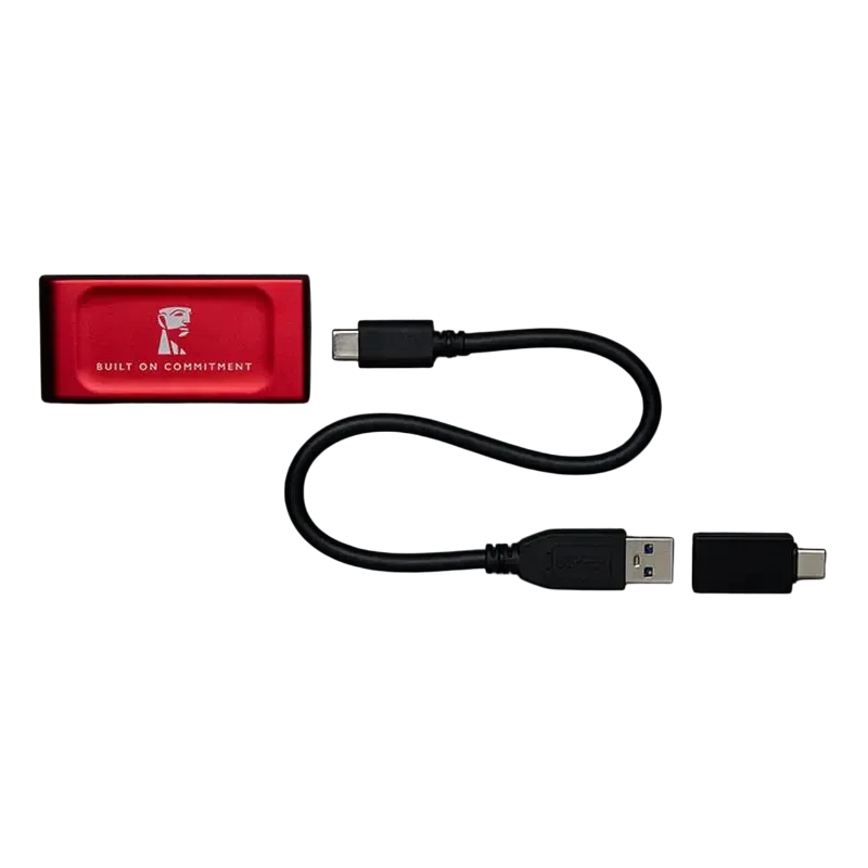 Внешний портативный SSD накопитель Kingston XS1000 BoC, 2 ТБ, Red 3